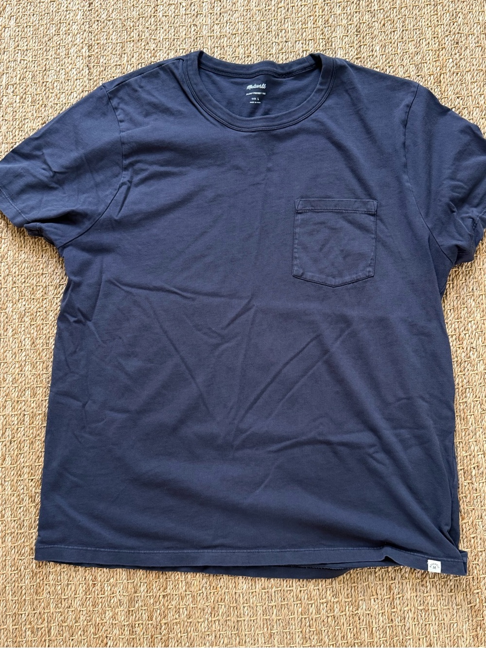 Madewell Men’s Navy Short-Sleeve Pocket Tee